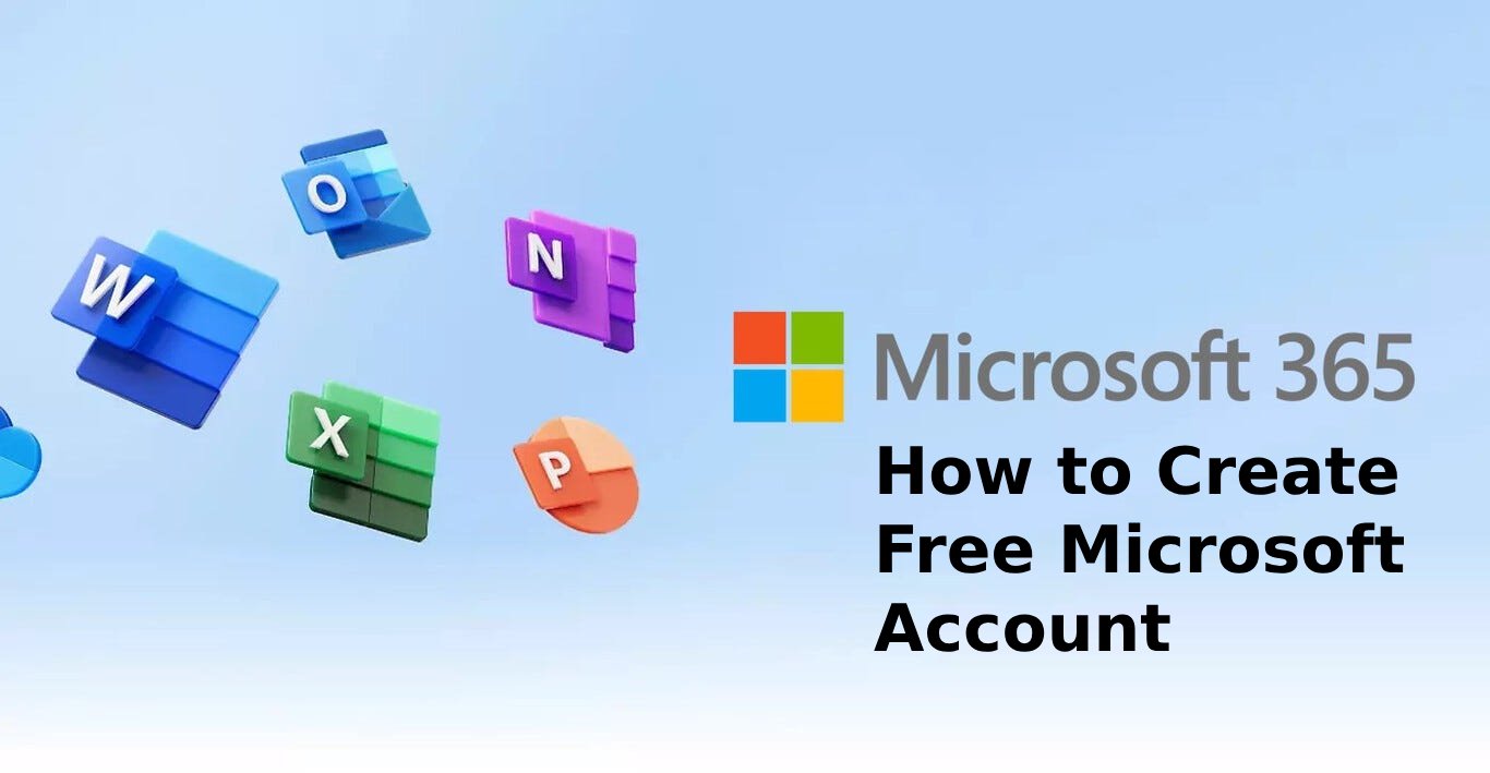 how to create free microsoft account